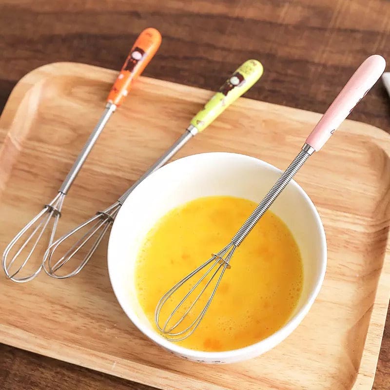 Mini Handle Egg Beater, Cute Cartoon Ceramic Handle Manual Beater, Hand Stirring Beaters, Multifunctional Cream Coffee Churn Baking Accessories Kitchen Tool, Stainless Steel Whisk, Mini Handle Stirrer Whisk Mini Handle Egg Beater, Cute Cartoon Ceramic Handle Manual Beater, Hand Stirring Beaters, Multifunctional Cream Coffee Churn Baking Accessories Kitchen Tool, Stainless Steel Whisk, Mini Handle Stirrer Whisk